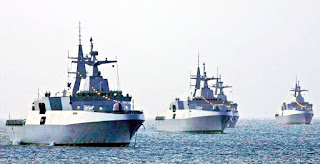 South African Navy fleet of four valour class ships