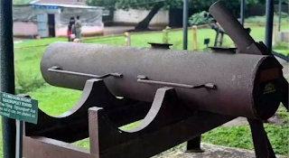 Biafran made ogbunigwe rocket weapon