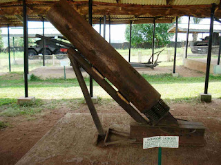 Biafran made ogbunigwe rocket weapon