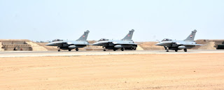 Egyptian air force dassault rafale taking off