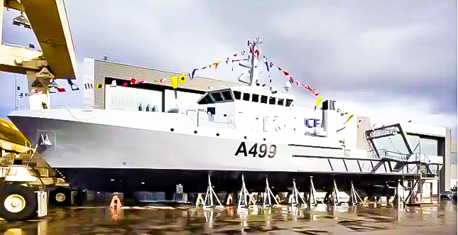 Nigerian Navy nns LANA hydrographic vessel .OCEA OSV 190 SC-WB