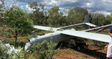 south african sandf denel dynamics seeker 400 uav drone crash